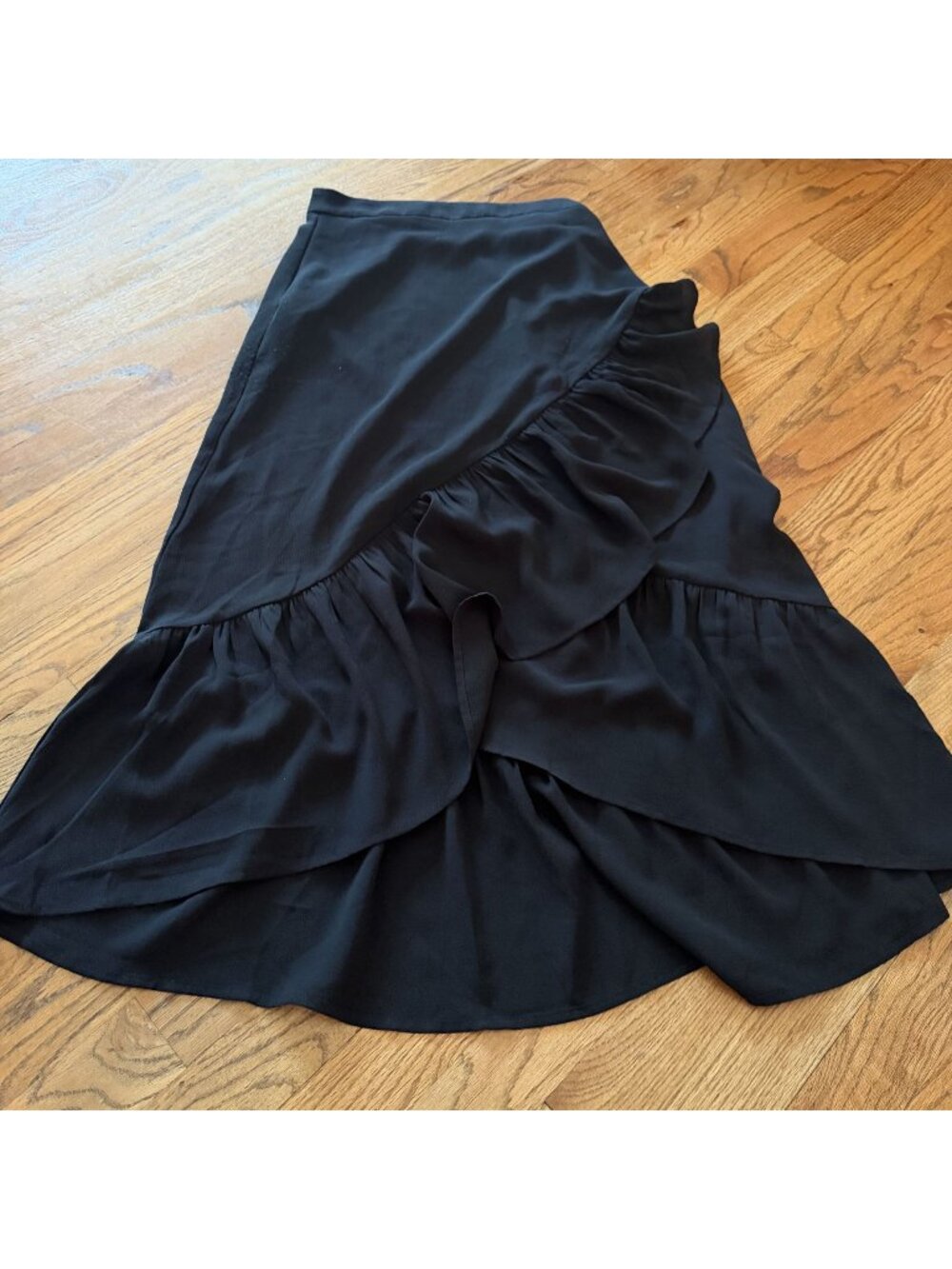LULUS WOMENS BLACK SKIRT SIZE SMALL SIDE ZIP